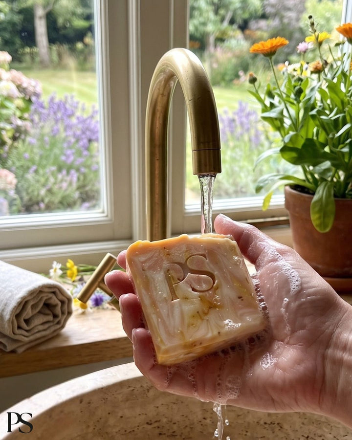 Colourful Calendula Wildflower Soap