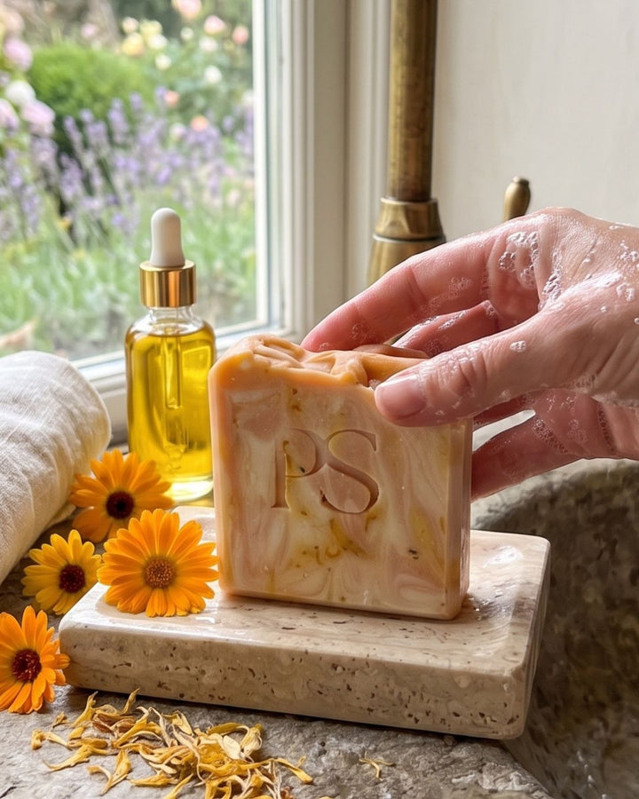 Colourful Calendula Wildflower Soap
