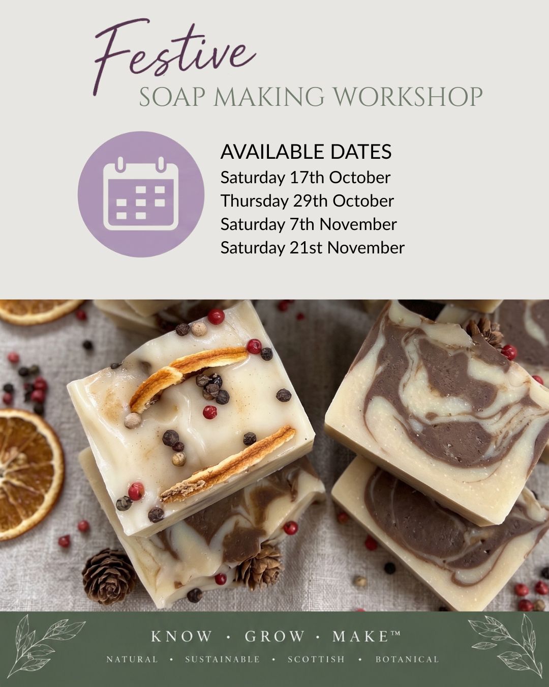 Festive Soap Making Workshop