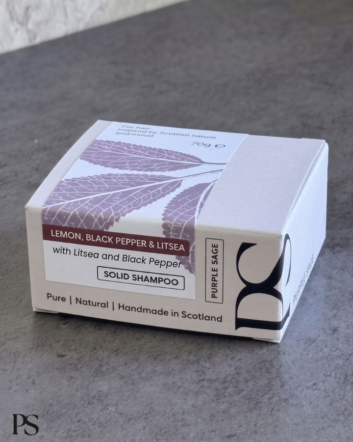 Lemon, Black Pepper & Litsea Solid Shampoo Bar