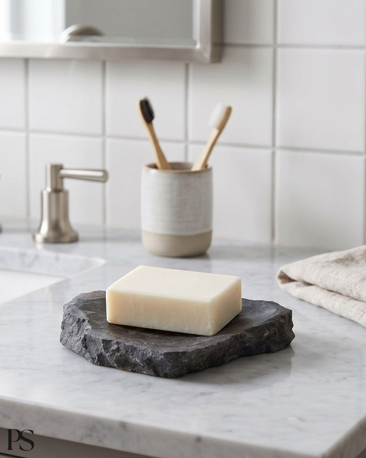 Natural Grey Marble Soap Dish