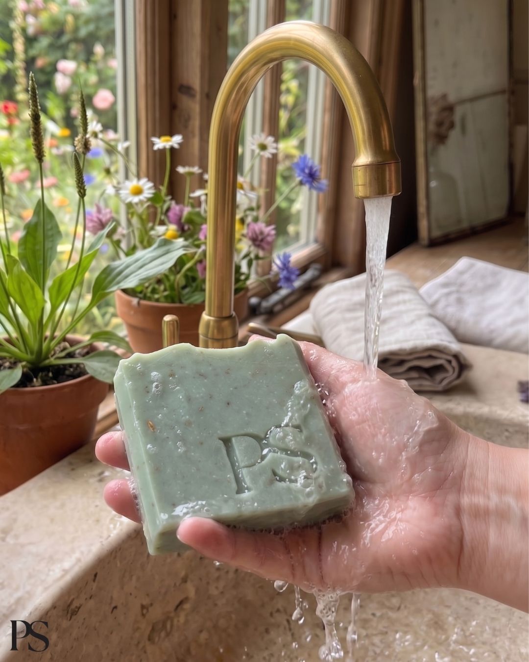 Pure Plantain Wildflower Soap