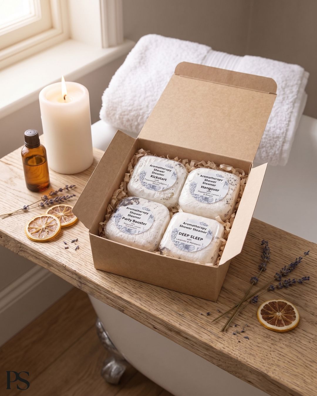 Aromatherapy Shower Steamer Gift Box - Set of 4