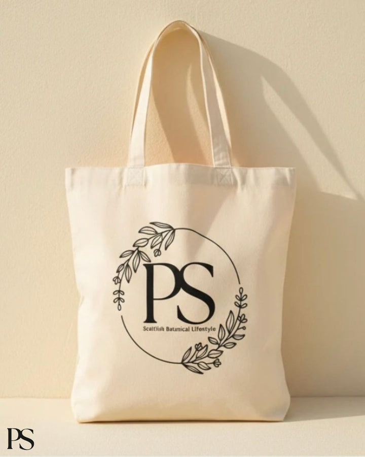 Scottish Botanical Cotton Tote
